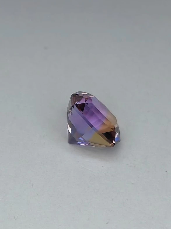 8.18ct Beautiful Natural Ametrine in Precision Square Cut Gemstones from Brazil — view 3